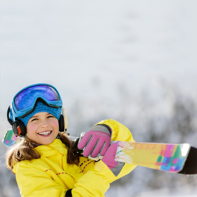 WALSKING Kids Winter Gloves-3M Thinsulate Snow Waterproof Ski Cold Weather Insulated Outdoor Snowboard Gloves for Boys Girls Youth - Image 5